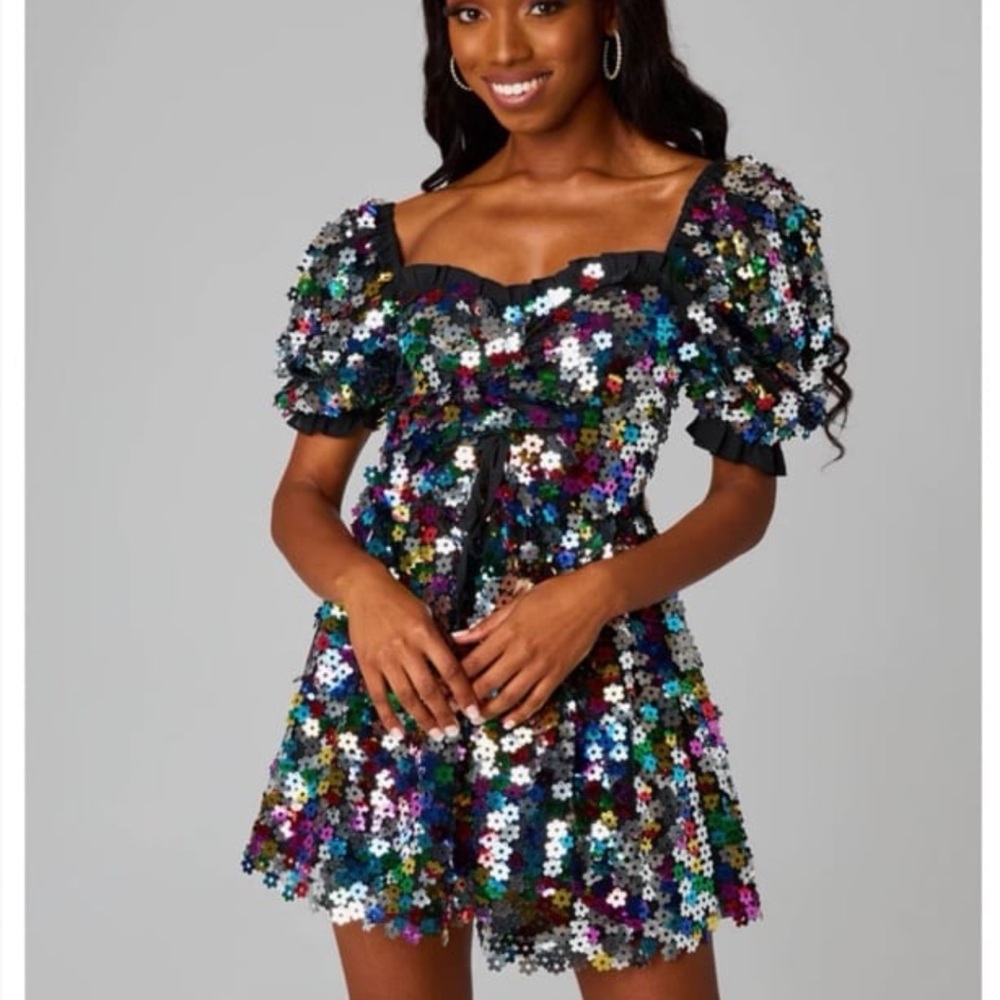 Buddy Love Colby Puff Sleeve Mini Dress